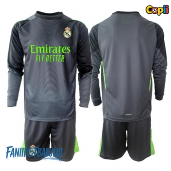 Real Madrid Portarii Echipament de Fotbal Replică 2025-26 Copii Treilea Mâneci Lungi (+ Șorturi)